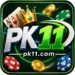 PK11 game logo representing a card and casino-style gaming platform.